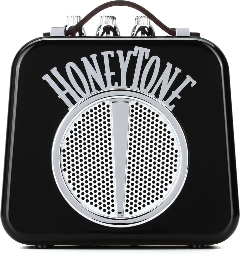 Danelectro Honeytone N-10 Guitar Mini Amp, Black with belt clip - Image 1